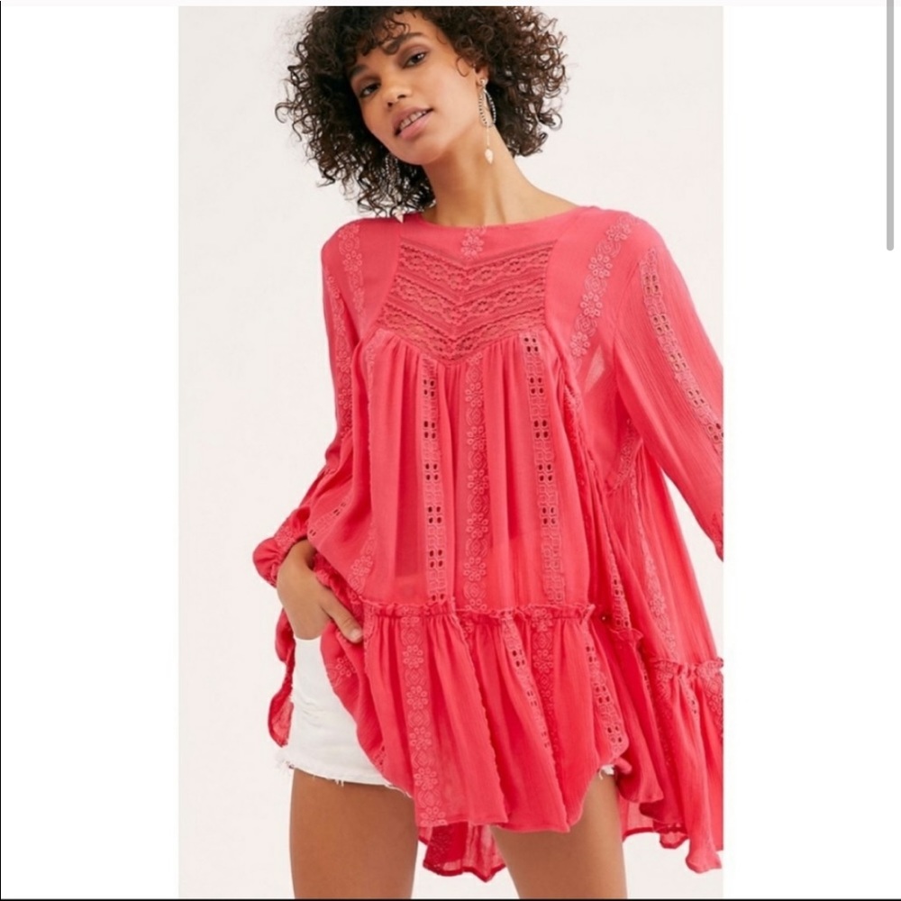 Free People embroidered tunic